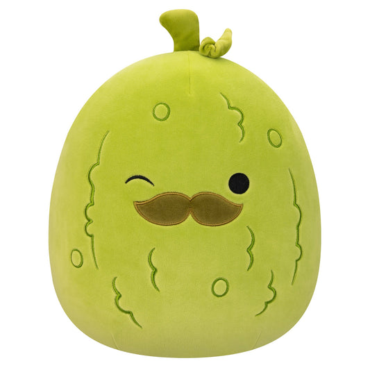 Squishmallows Sale | 12" Charles Pickle with Mustache | Jazwares