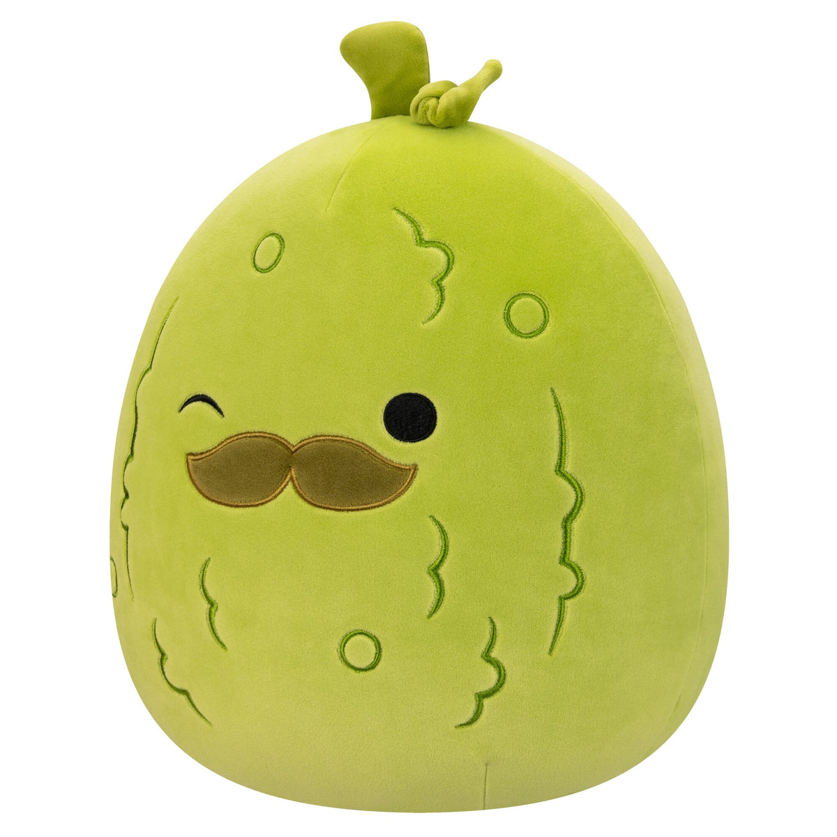 Squishmallows Sale | 12" Charles Pickle with Mustache | Jazwares