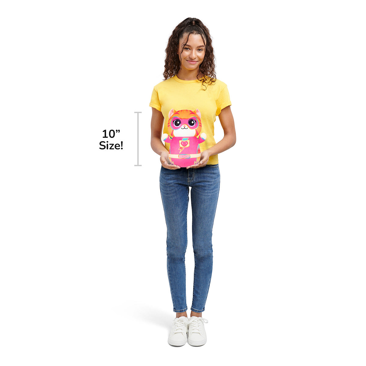 Squishmallows Popular | Disney SuperKitties 10" Ginny HugMees | Jazwares