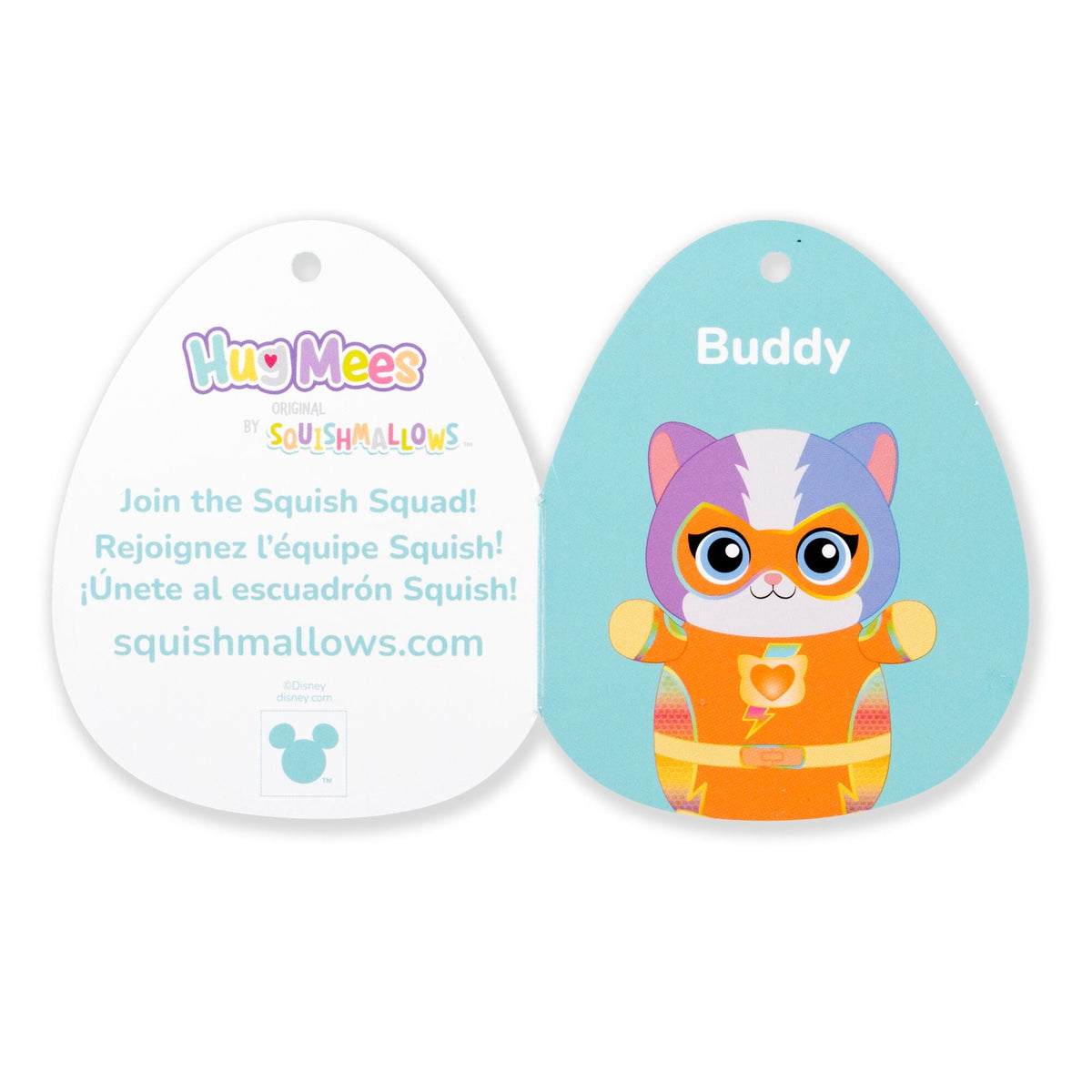 Squishmallows Great Value | Disney SuperKitties 10" Buddy HugMees | Jazwares