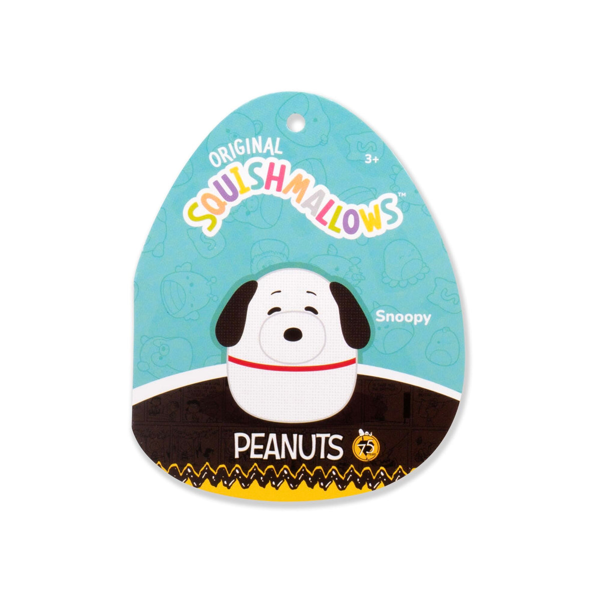 Squishmallows Great Value | Peanuts 75th Anniversary 8" Comic Style Snoopy | Jazwares