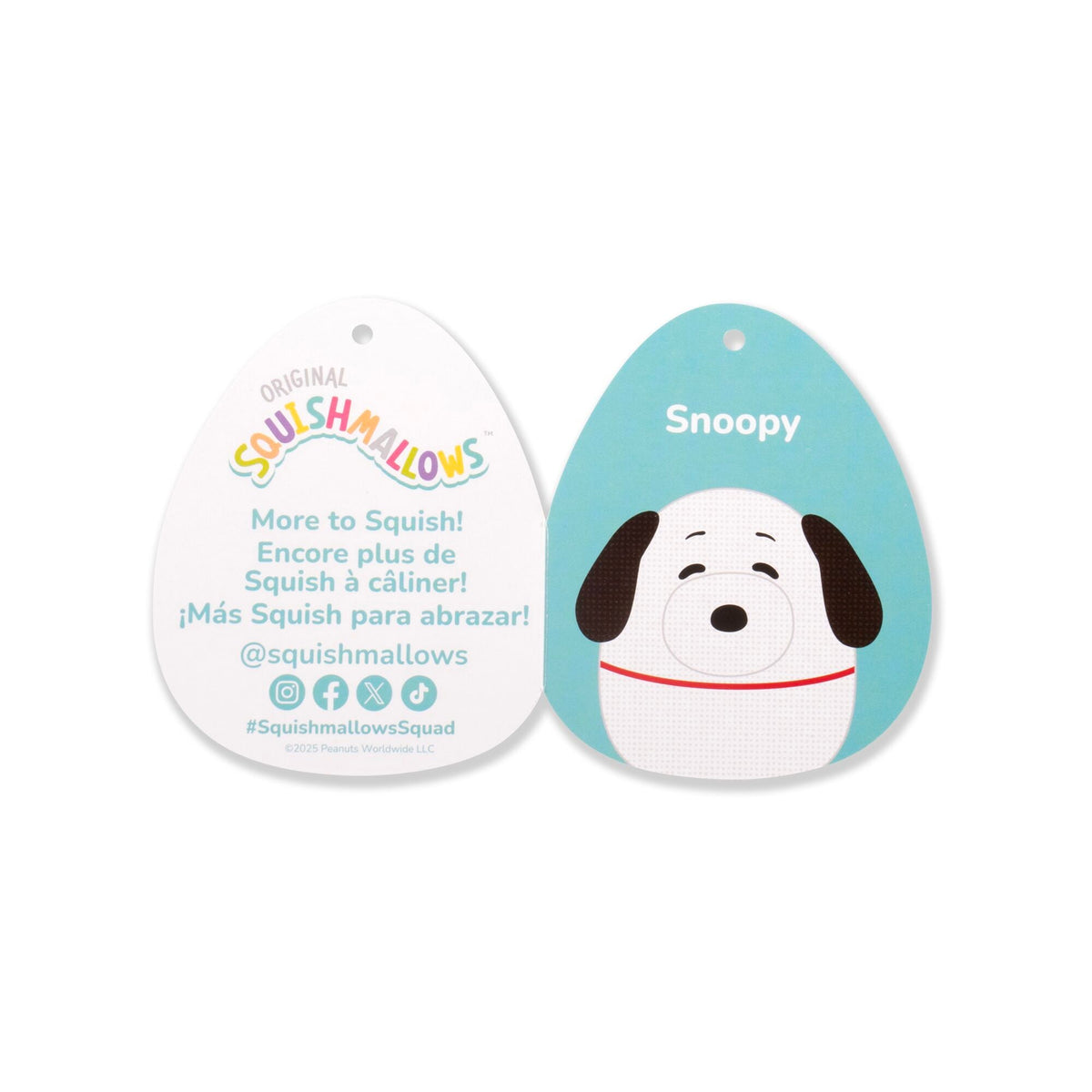 Squishmallows Great Value | Peanuts 75th Anniversary 8" Comic Style Snoopy | Jazwares