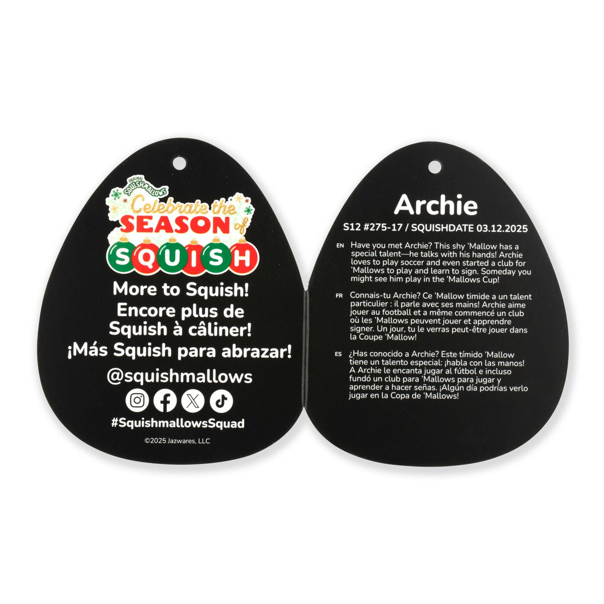 Squishmallows Premium | 12" Select Series Snowman Archie | Jazwares