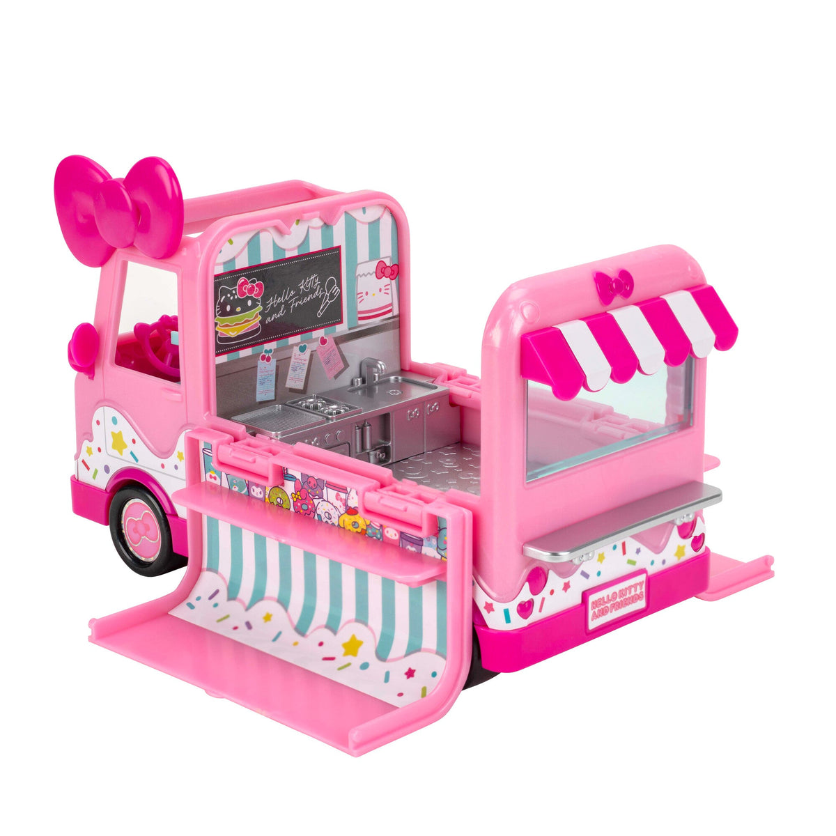 Squishmallows Hot Sale | Squish-a-longs Hello Kitty Cafe Truck Playset | Jazwares