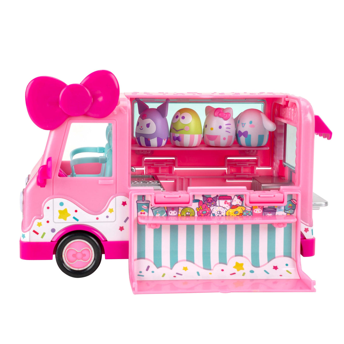 Squishmallows Hot Sale | Squish-a-longs Hello Kitty Cafe Truck Playset | Jazwares