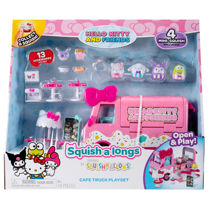 Squishmallows Hot Sale | Squish-a-longs Hello Kitty Cafe Truck Playset | Jazwares