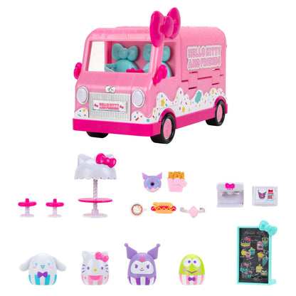 Squishmallows Hot Sale | Squish-a-longs Hello Kitty Cafe Truck Playset | Jazwares
