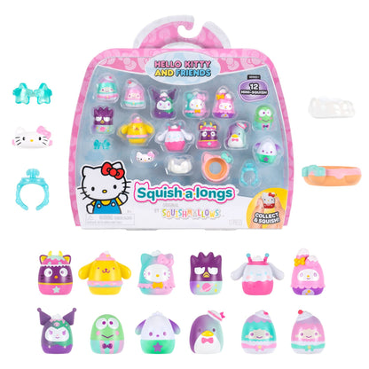 Squishmallows New | Squish-a-longs Hello Kitty and Friends Dreamland 12-Pack | Jazwares