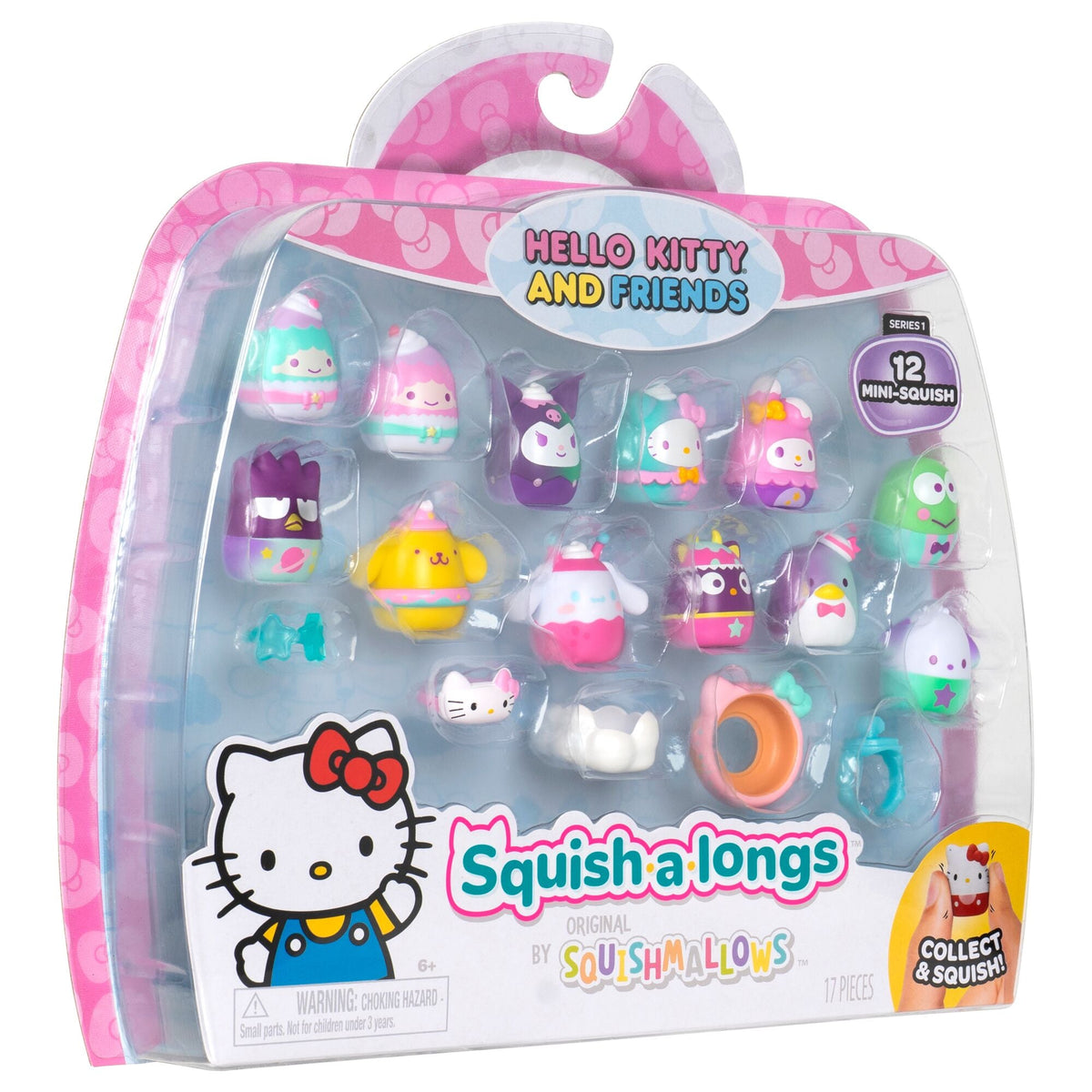 Squishmallows New | Squish-a-longs Hello Kitty and Friends Dreamland 12-Pack | Jazwares