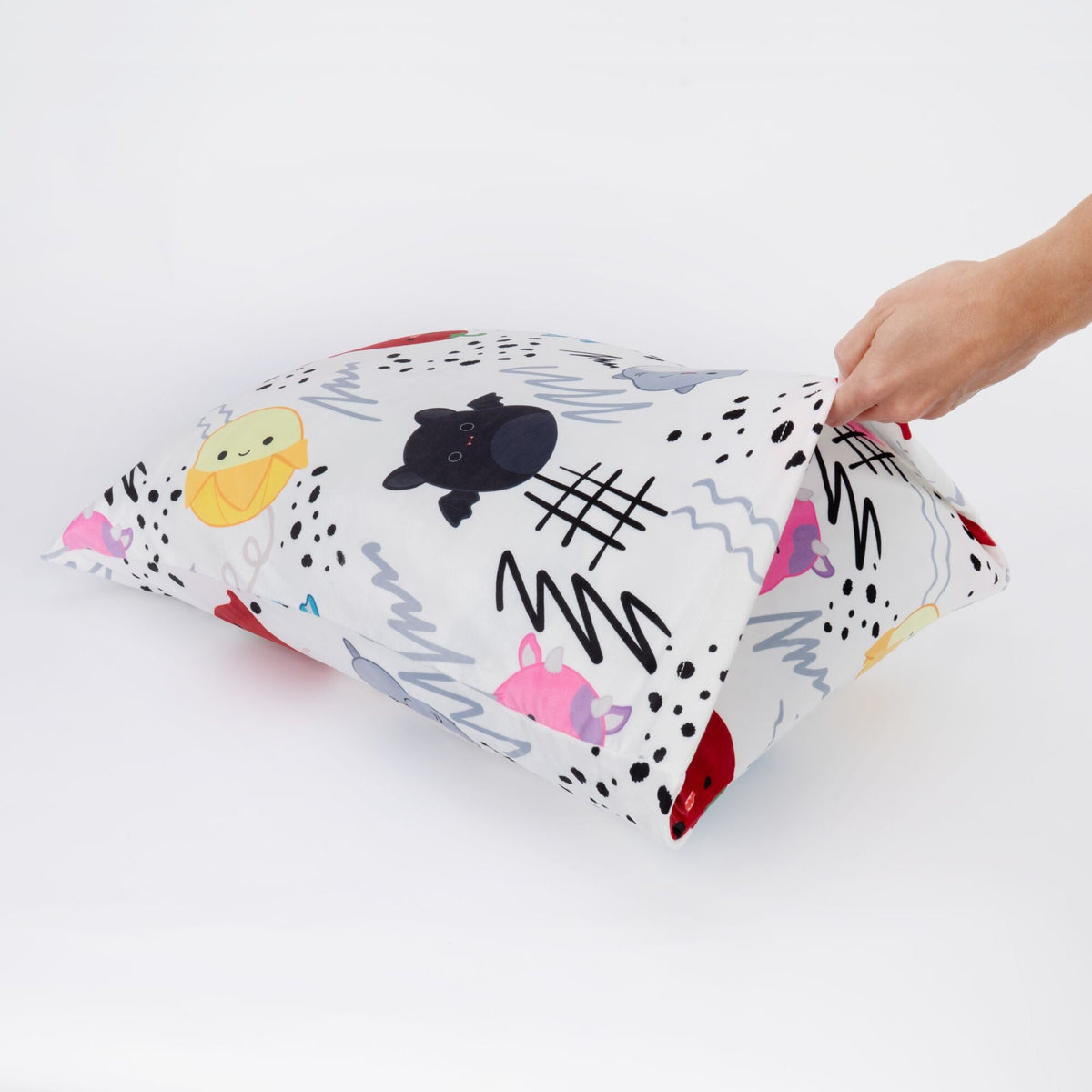Squishmallows Hot Sale | "Squish Vibes" White SquishPillow Pillowcase (Standard)