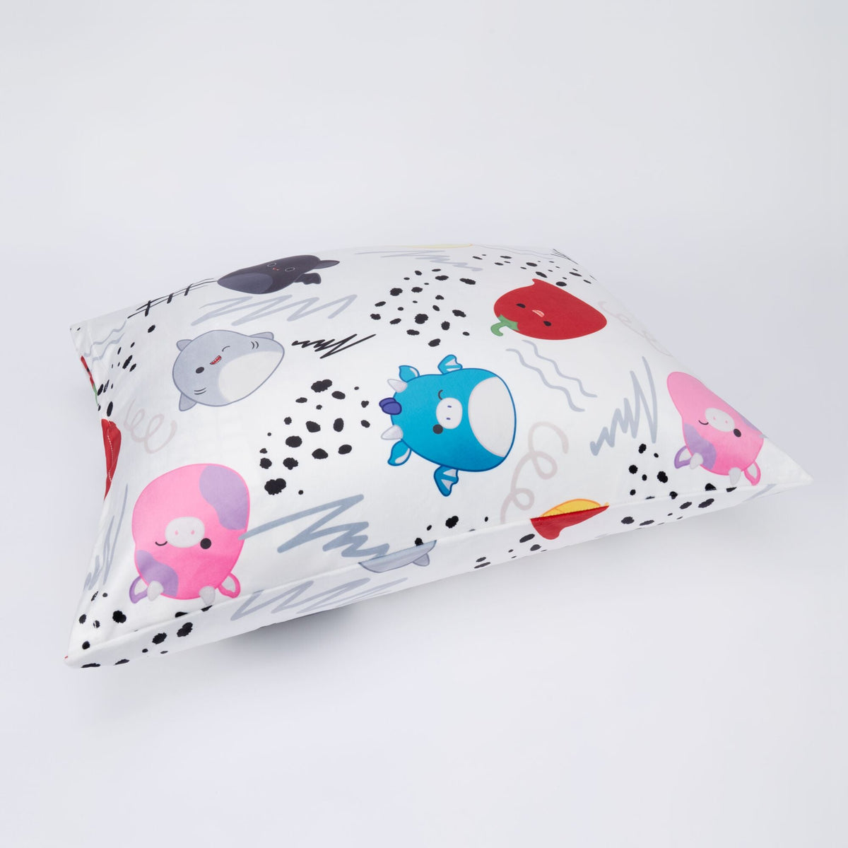 Squishmallows Hot Sale | "Squish Vibes" White SquishPillow Pillowcase (Standard)