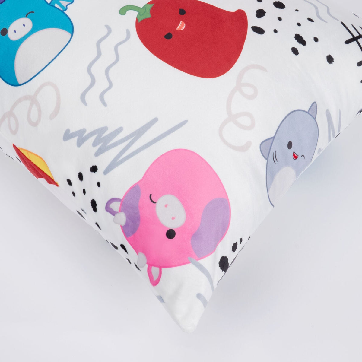Squishmallows Hot Sale | "Squish Vibes" White SquishPillow Pillowcase (Standard)