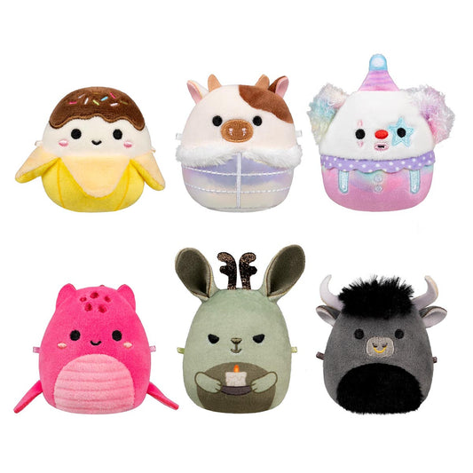 Squishmallows Smart Buy | Micromallows Select Series 6-Pack - Ronnie, Junie, X. Axis, Ennis, Martha, Lake | Jazwares