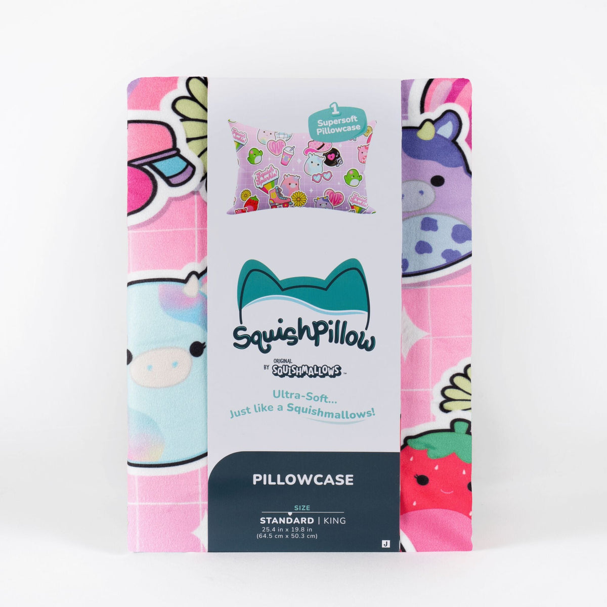 Squishmallows Trusted | SquishPillow Pillowcase Squish Sparkle | Jazwares