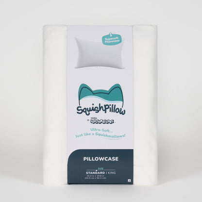 Squishmallows Customer Favorite | SquishPillow Pillowcase Solid Slumber White | Jazwares