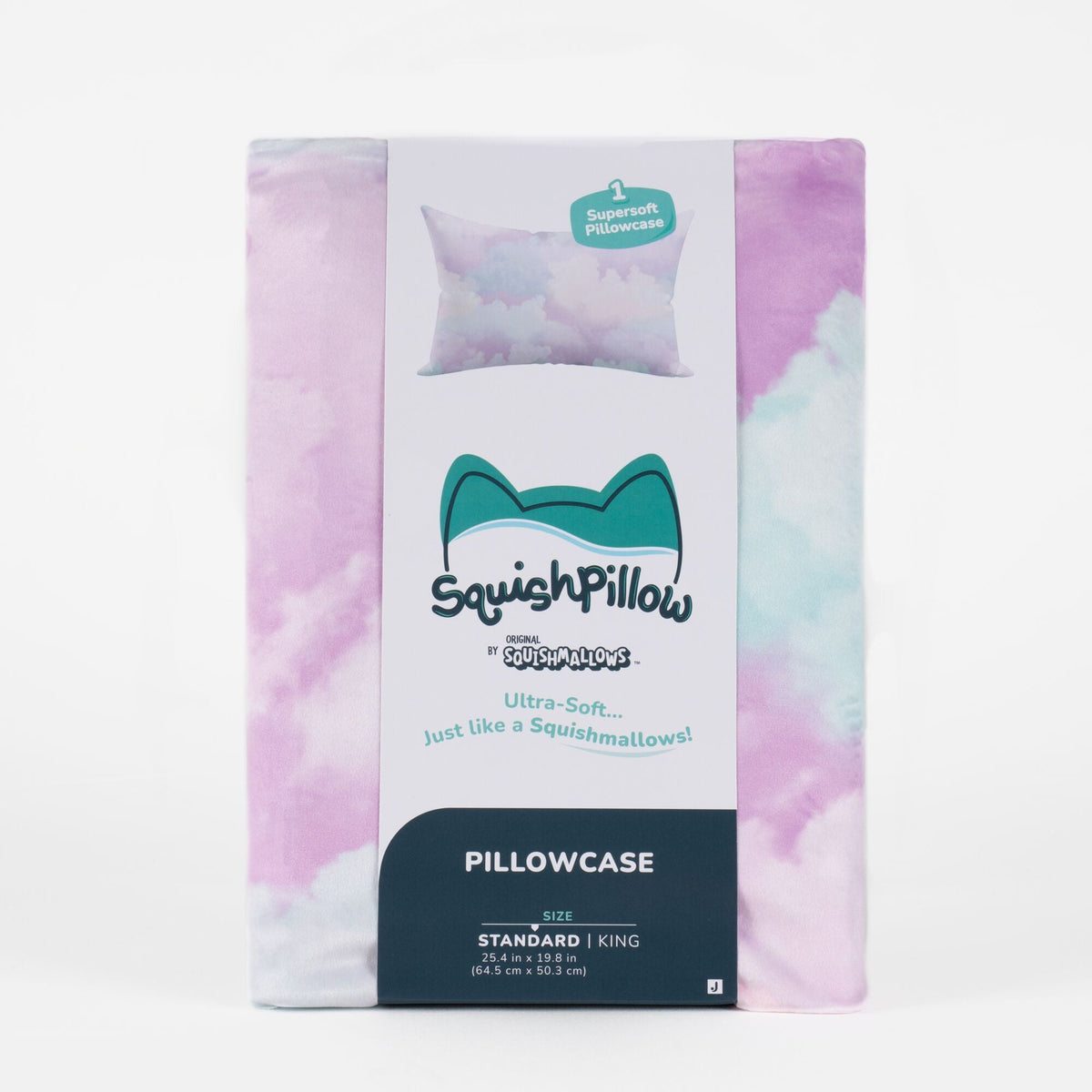 Squishmallows Trusted | SquishPillow Pillowcase Cotton Candy Skies Purple | Jazwares