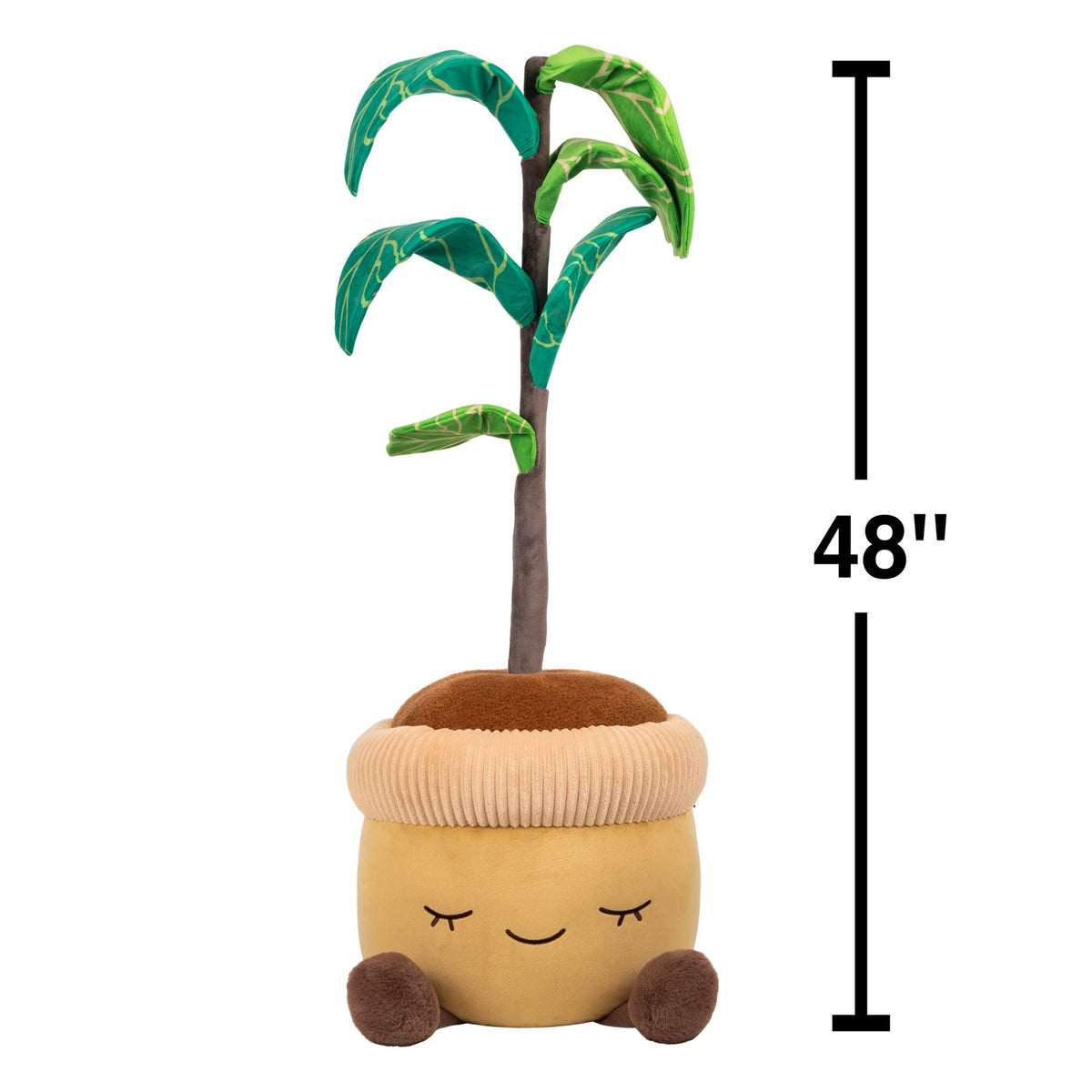 Squishmallows Trending | Greenhouse by Russ 4 Feet Tall Fiddle Tree Plush | Jazwares