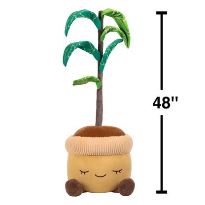 Squishmallows Trending | Greenhouse by Russ 4 Feet Tall Fiddle Tree Plush | Jazwares