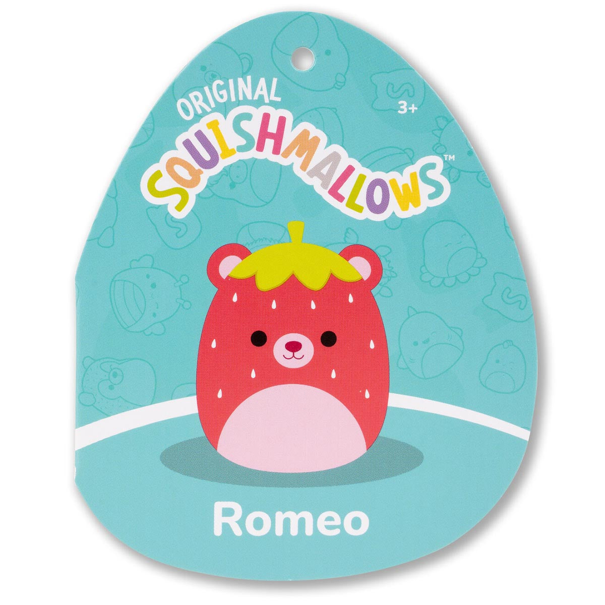 Squishmallows Popular | 8" Romeo the Red Strawberry Bear | Jazwares