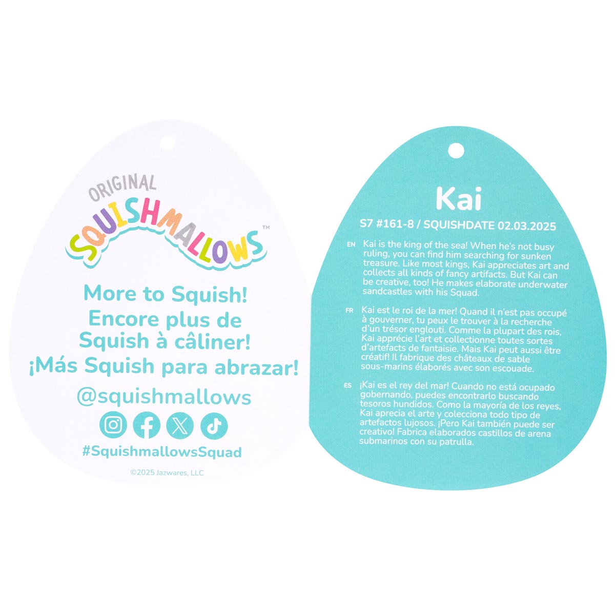 Squishmallows Deals | 8" Kai the Sushi Orca Whale | Jazwares