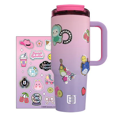 Squishmallows Customer Favorite | Sticker Bomb Tumbler with Straw