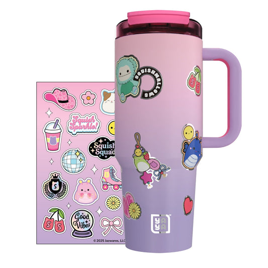 Squishmallows Customer Favorite | Sticker Bomb Tumbler with Straw
