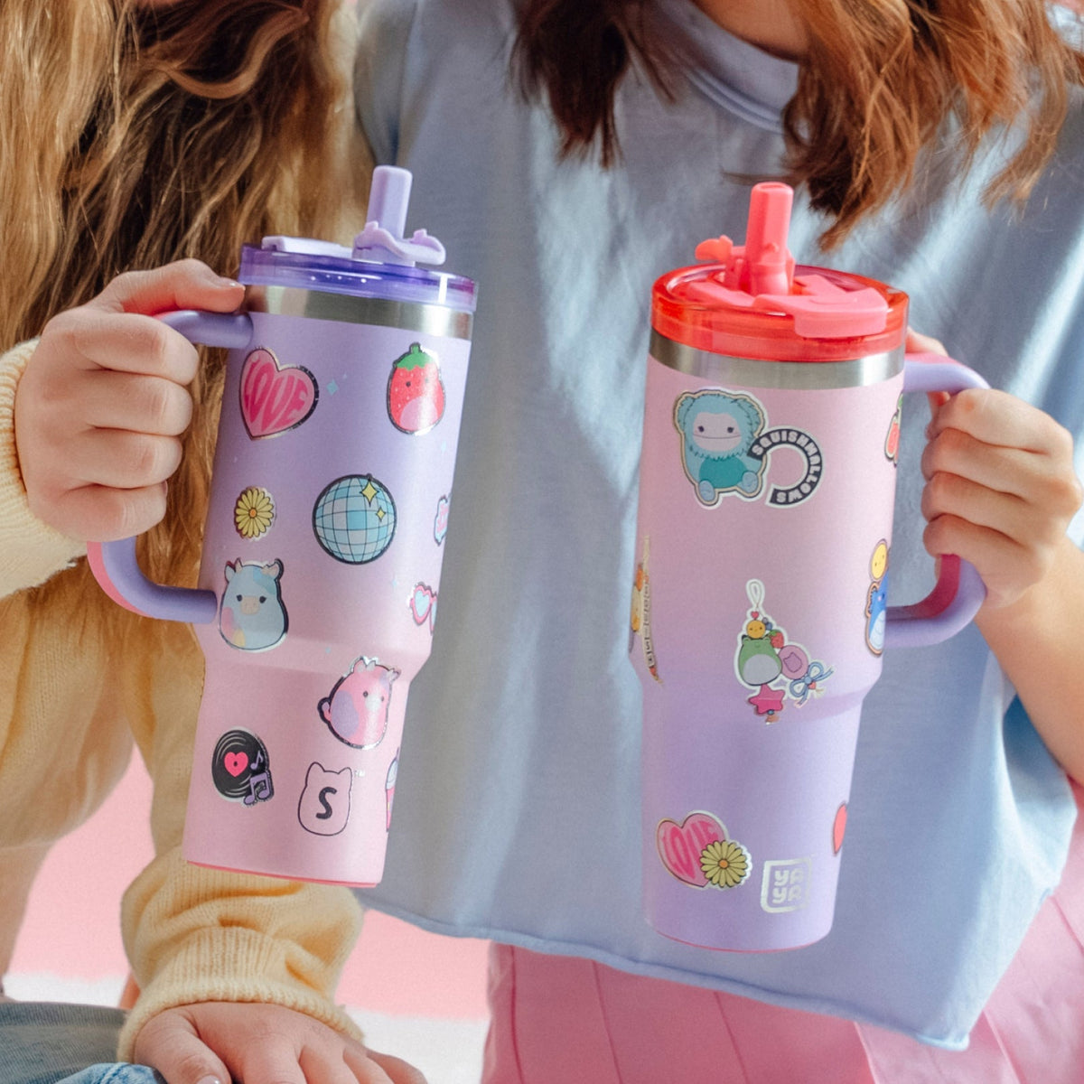 Squishmallows Customer Favorite | Sticker Bomb Tumbler with Straw