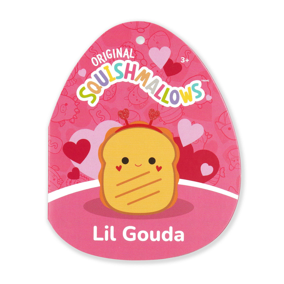Squishmallows Special Offer | 8" Lil Gouda the Grilled Cheese with Heart Headband | Jazwares