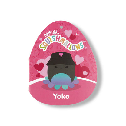 Squishmallows Best Price | 8" Yoko the Charcoal Grey Octopus with Bucket Hat | Jazwares