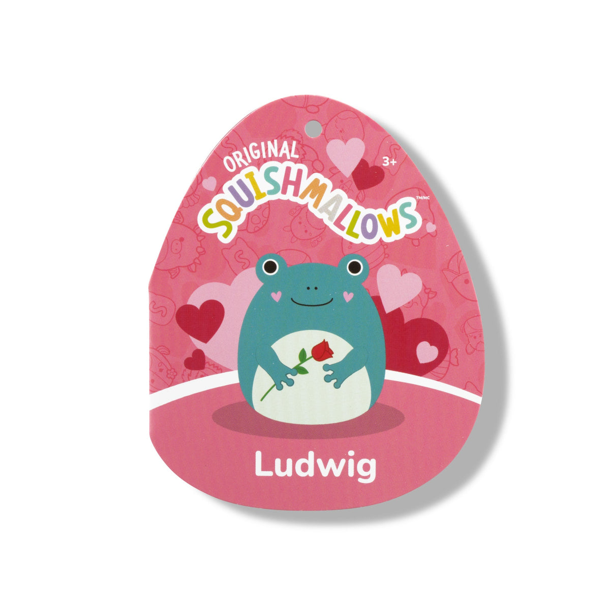 Squishmallows Deals | 12" Ludwig the Teal Frog Holding Rose | Jazwares