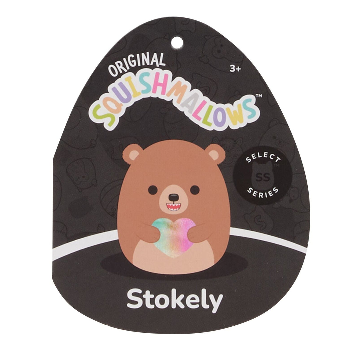Squishmallows Value | 8" Stokely the Brown Kodiak Bear Holding a Heart | Jazwares