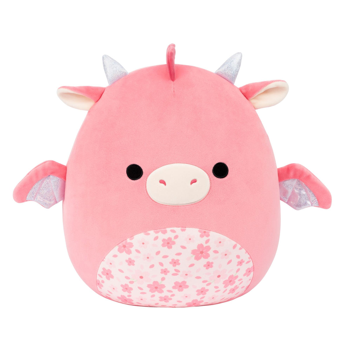 Squishmallows Latest | 14" Aegi the Pink Dragon with Sakura Print Belly | Jazwares