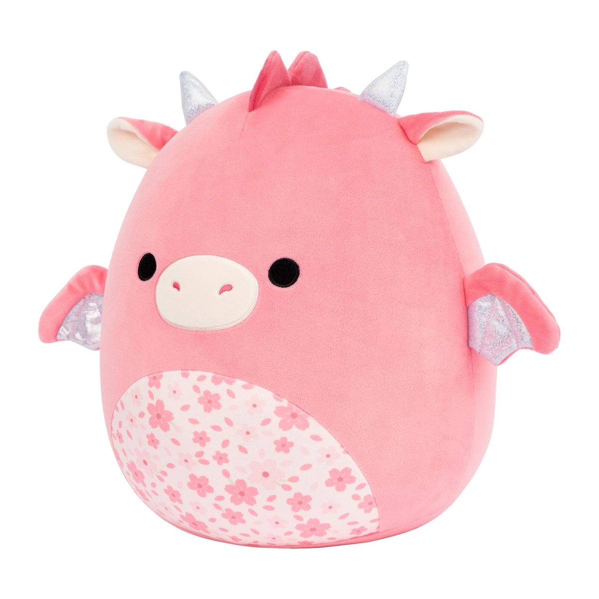 Squishmallows Latest | 14" Aegi the Pink Dragon with Sakura Print Belly | Jazwares