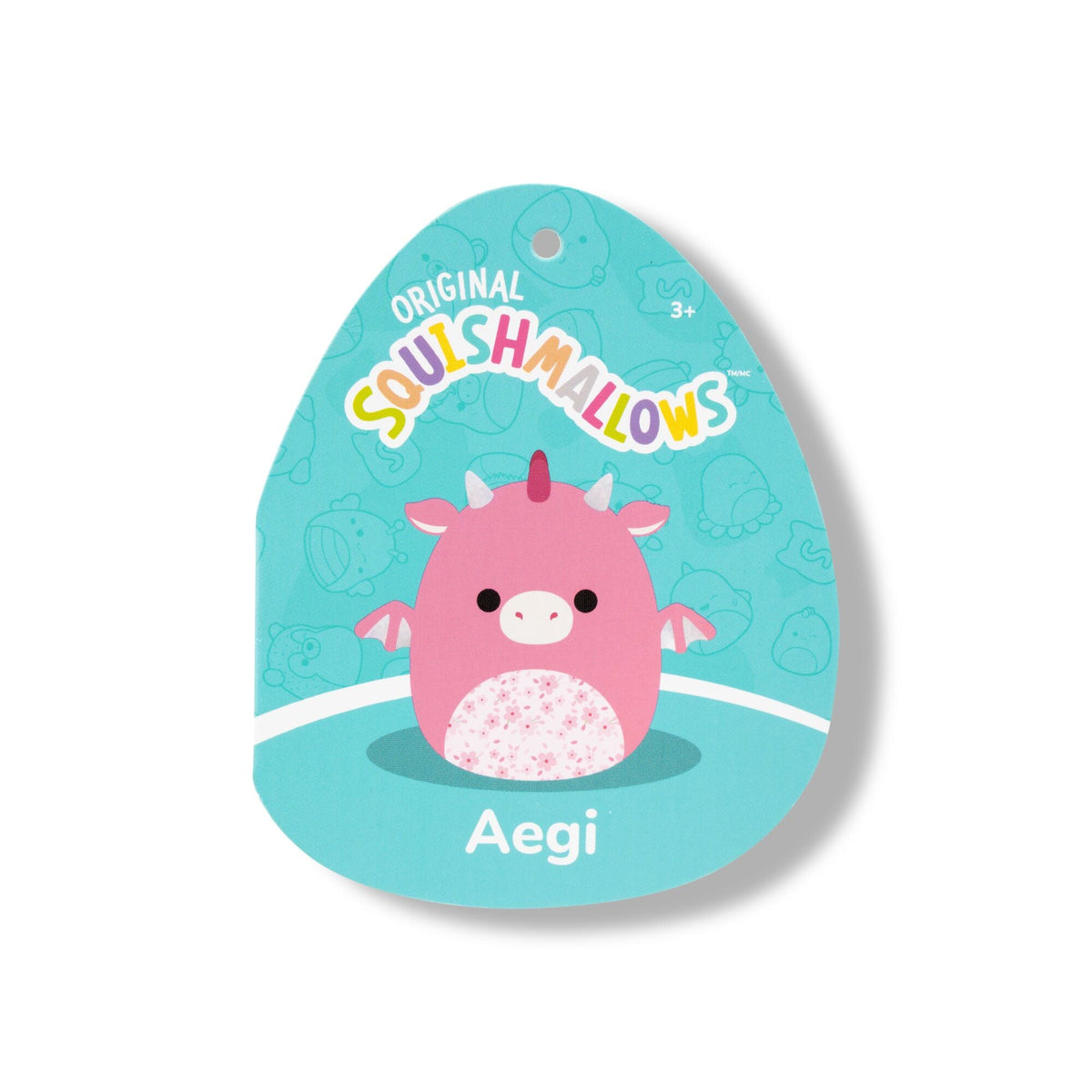 Squishmallows Latest | 14" Aegi the Pink Dragon with Sakura Print Belly | Jazwares