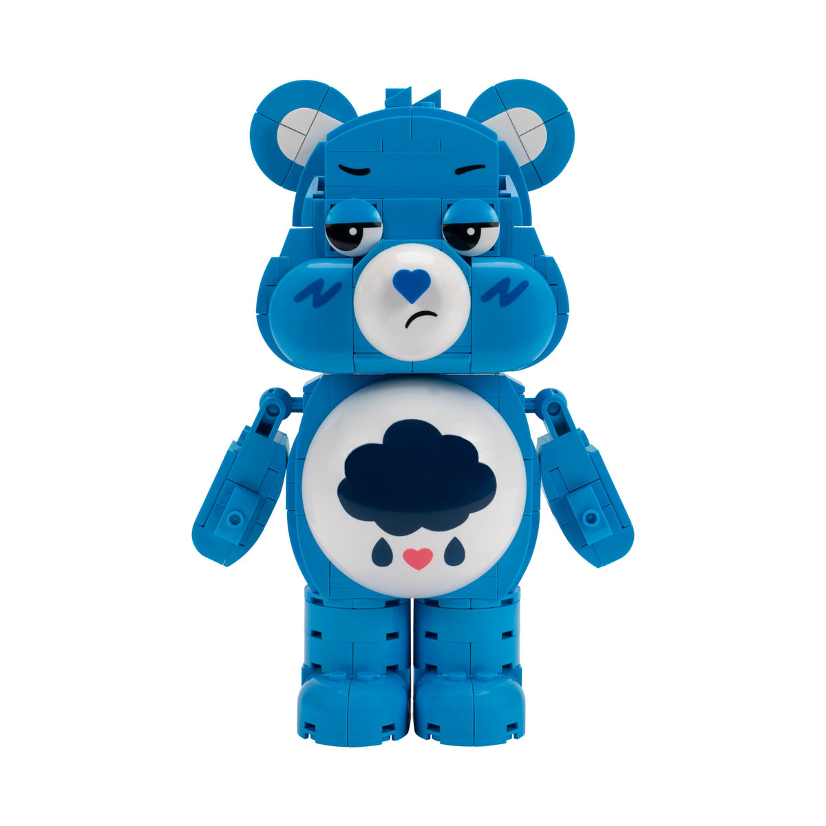 Squishmallows Latest | Care Bears Grumpy Bear Building Set - 7-Inch Buildable Articulated Fig