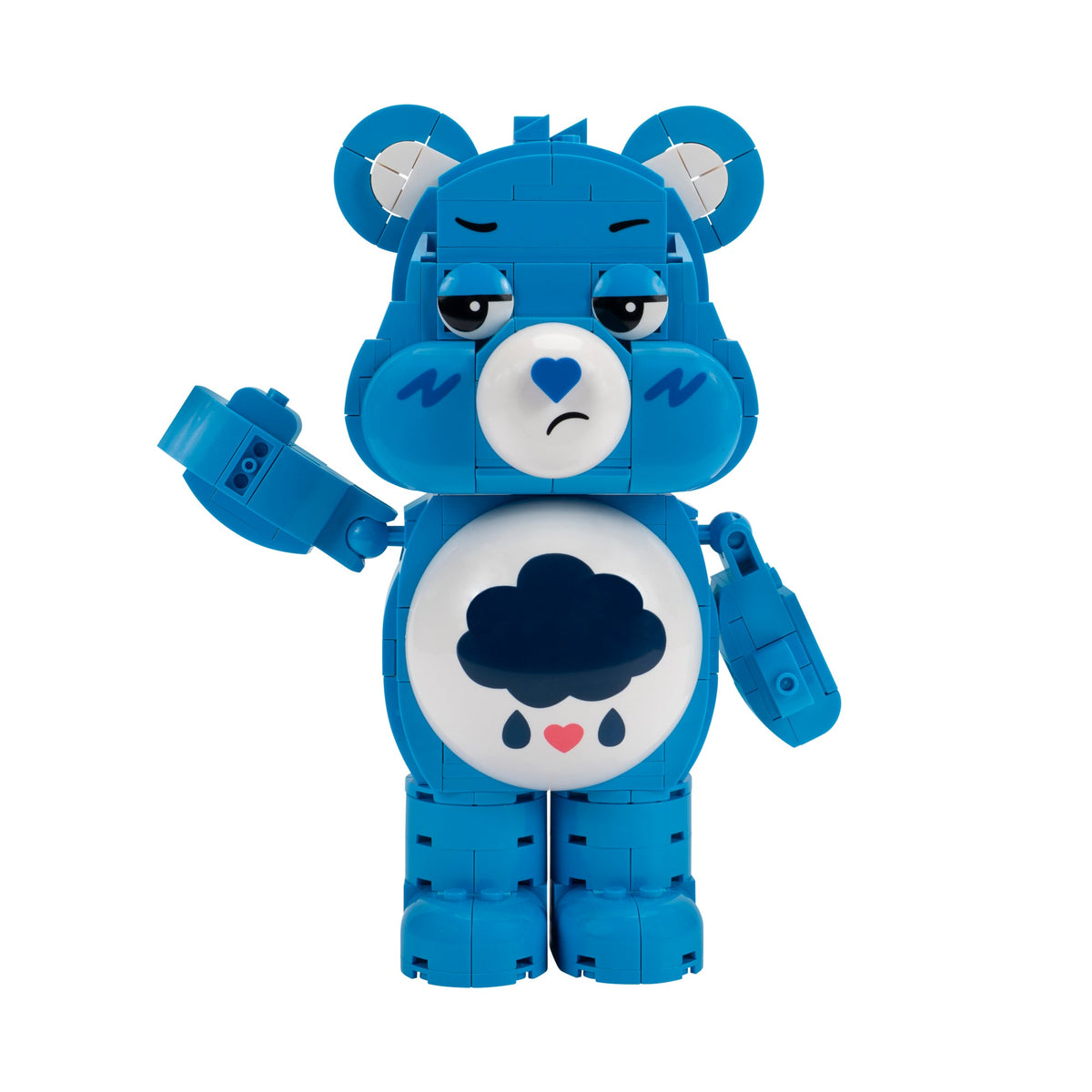 Squishmallows Latest | Care Bears Grumpy Bear Building Set - 7-Inch Buildable Articulated Fig