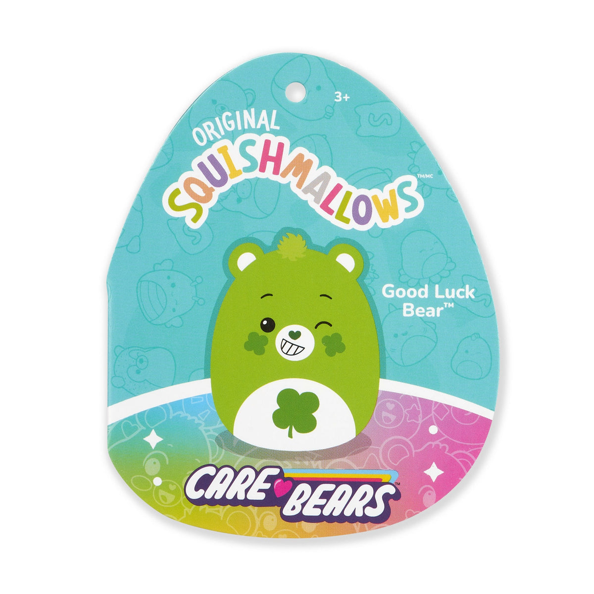 Squishmallows Sale | Care Bears 12" Good Luck Bear | Jazwares