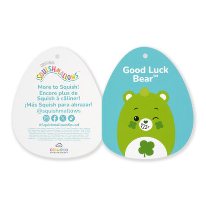 Squishmallows Sale | Care Bears 12" Good Luck Bear | Jazwares