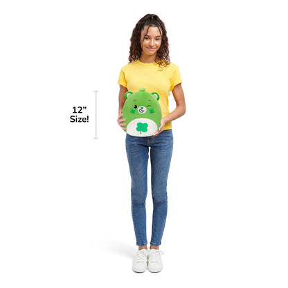 Squishmallows Sale | Care Bears 12" Good Luck Bear | Jazwares