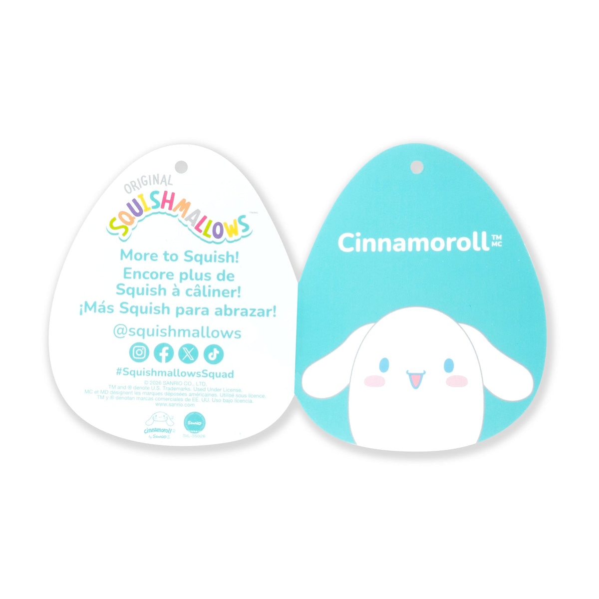 Squishmallows Essential | Hello Kitty and Friends 12" Cinnamoroll | Jazwares