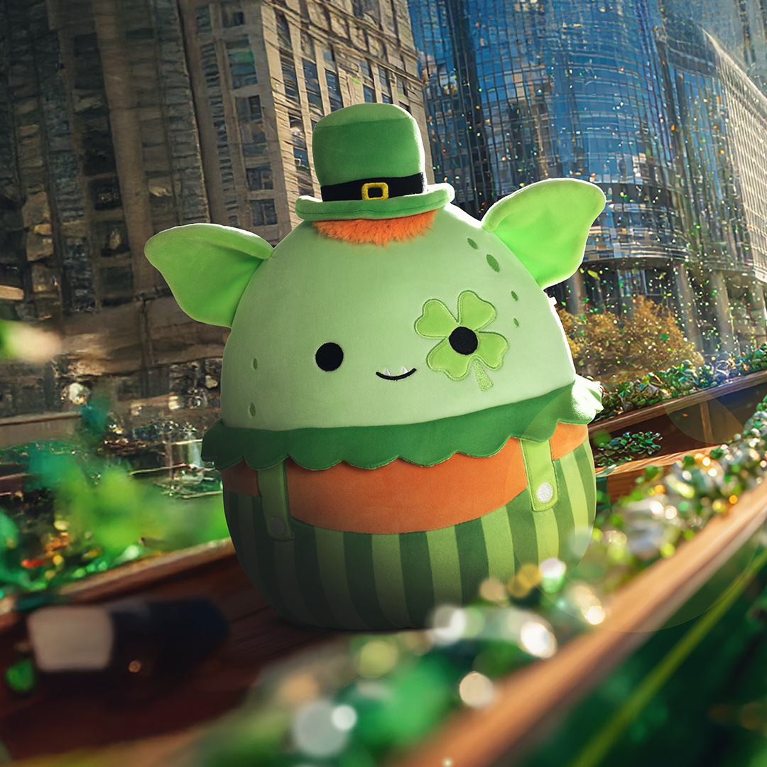 Squishmallows Trusted | 12" Select Series Denny the St. Patty's Day Troll | Jazwares