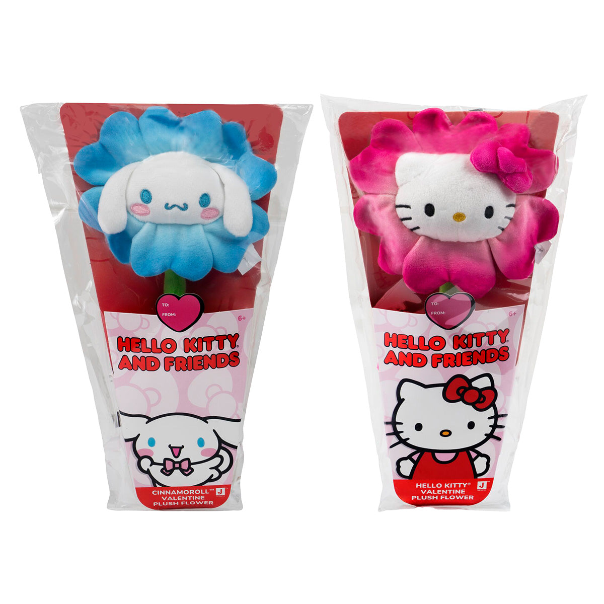 Squishmallows Discount | Hello Kitty and Friends 14" Plush Flower 2-Pack - Hello Kitty & Cinnamoroll | Jazwares