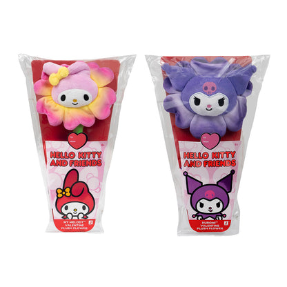 Squishmallows Featured | Hello Kitty and Friends 14" Plush Flower 2-Pack - My Melody & Kuromi | Jazwares