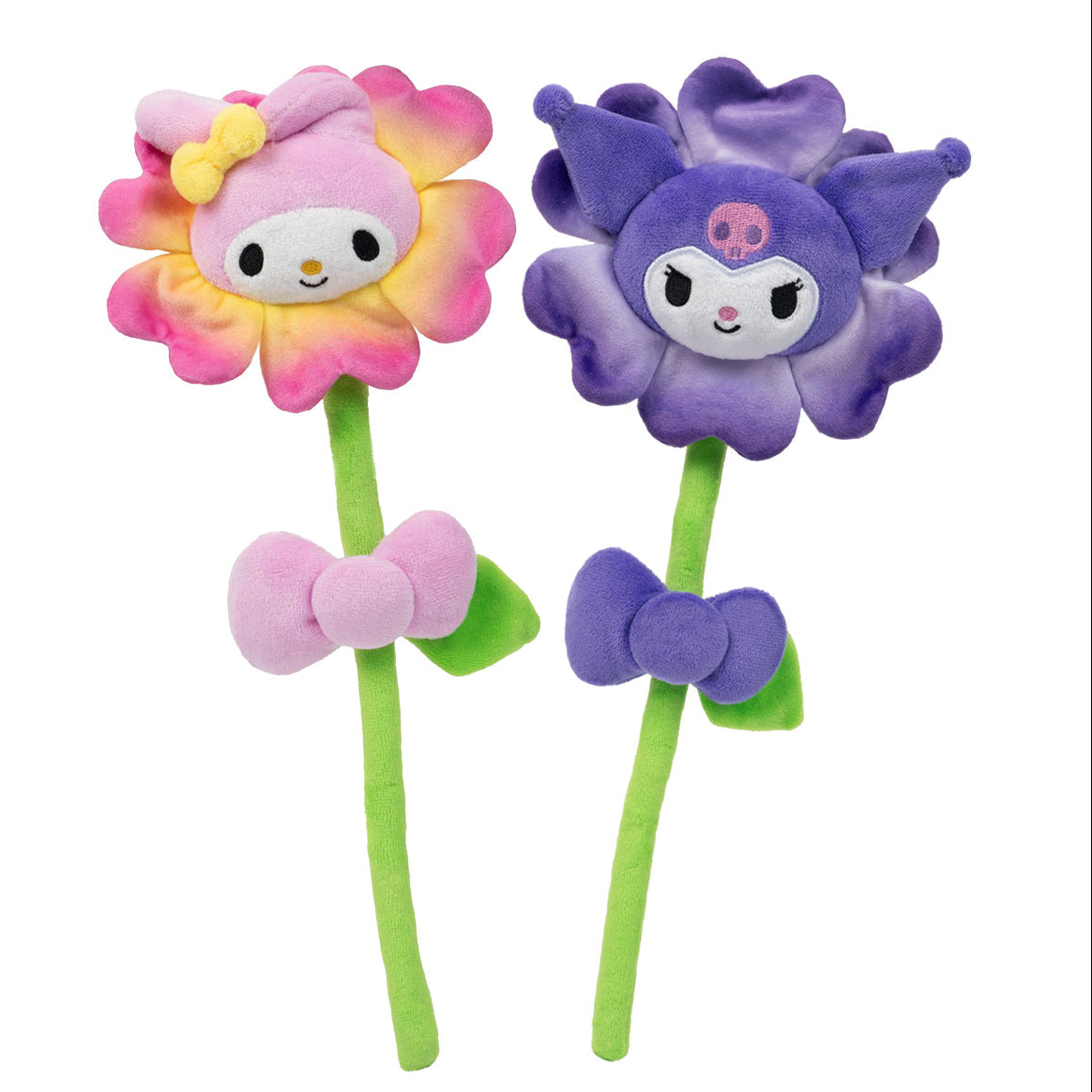Squishmallows Featured | Hello Kitty and Friends 14" Plush Flower 2-Pack - My Melody & Kuromi | Jazwares
