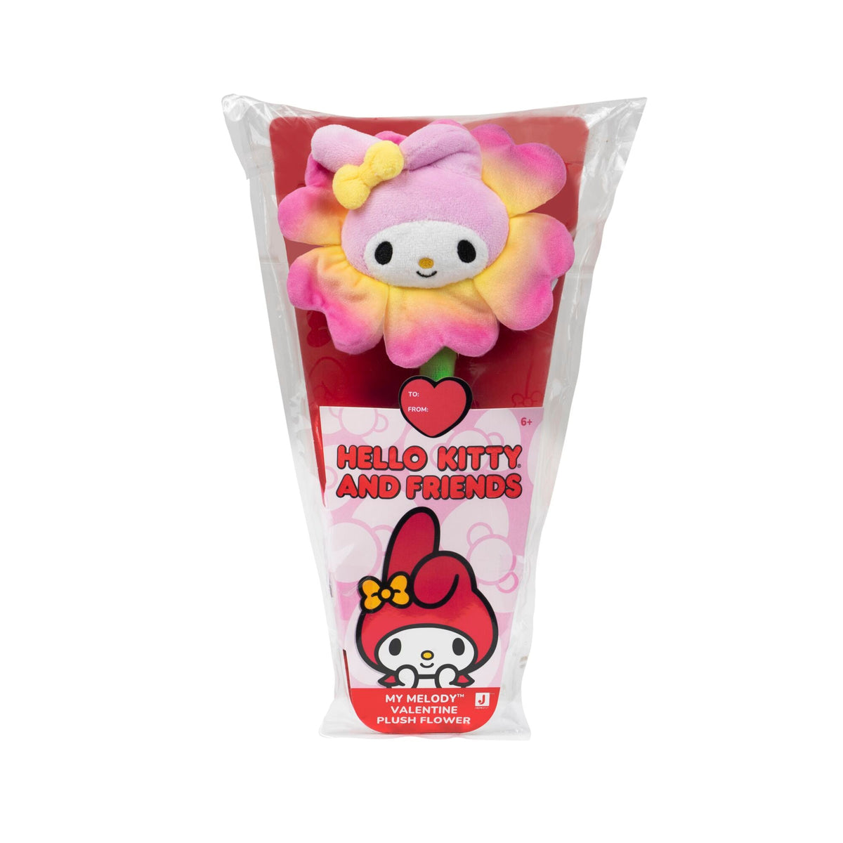 Squishmallows Featured | Hello Kitty and Friends 14" Plush Flower 2-Pack - My Melody & Kuromi | Jazwares