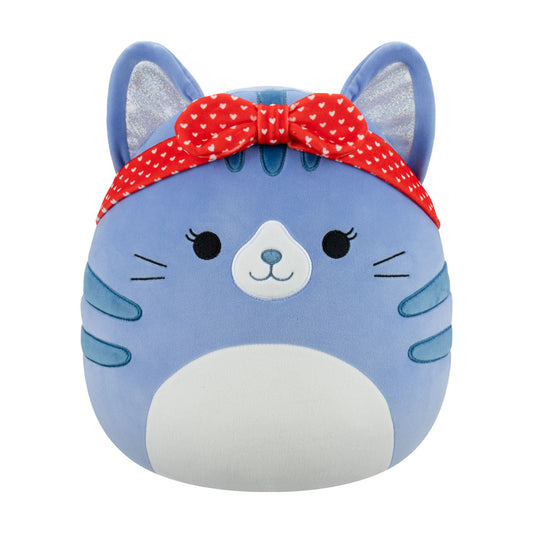 Squishmallows Discount | 5" Carizma the Blue Tabby Cat with Headband | Jazwares