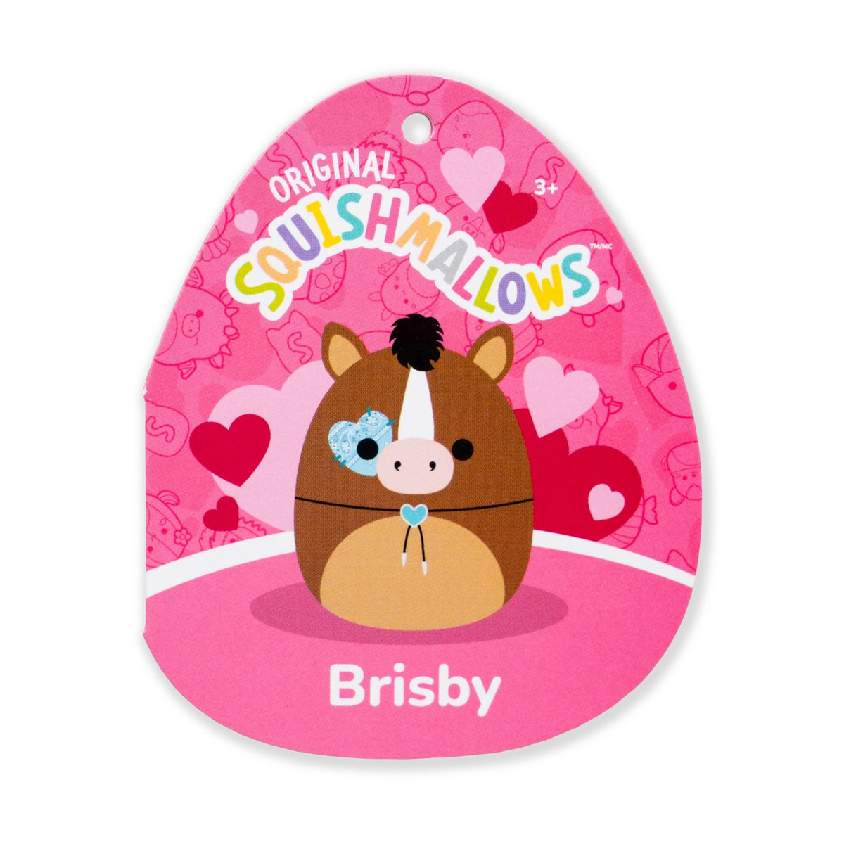 Squishmallows Value | 12" Brisby the Brown Horse with Bolo Tie and Heart Eyepatch | Jazwares