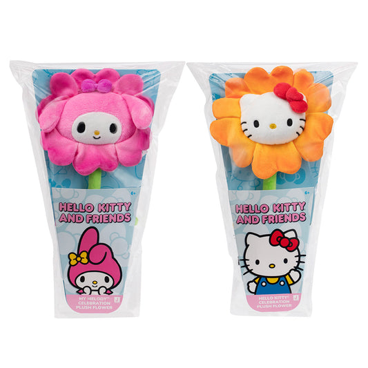 Squishmallows Special Offer | Hello Kitty and Friends 14" Plush Flower 2-Pack - Hello Kitty & My Melody | Jazwares