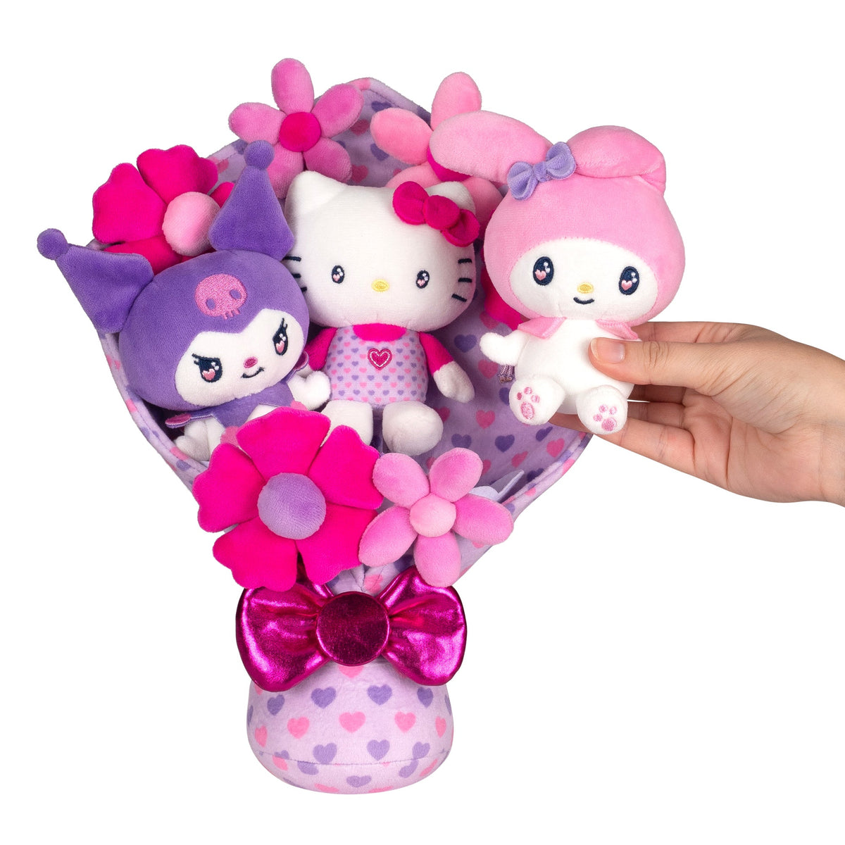 Squishmallows Best Seller | Hello Kitty and Friends 12" Plush Special Valentine’s Bouquet | Jazwares