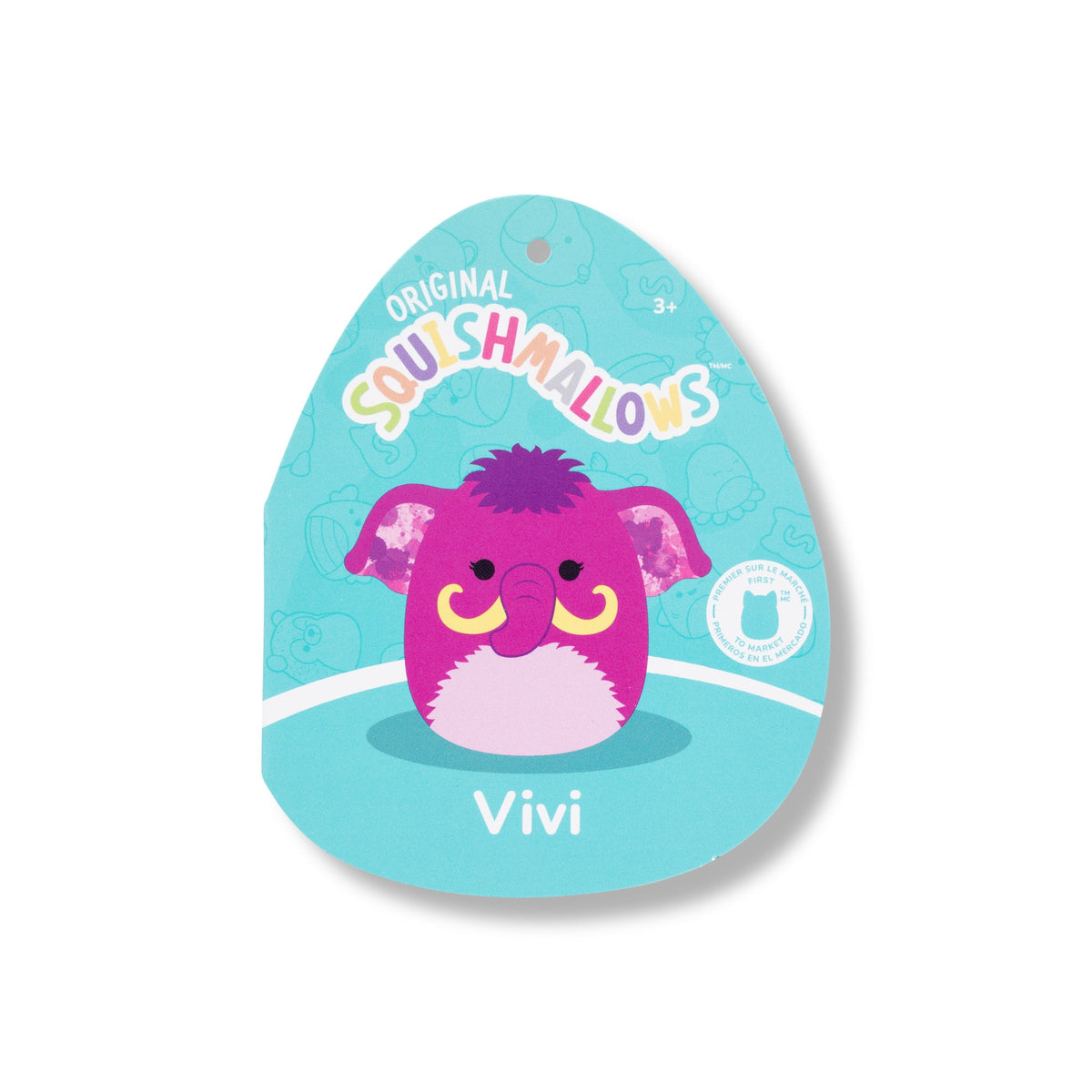 Squishmallows Premium | 20-Inch Vivi the Bright Hot Pink Woolly Mammoth
